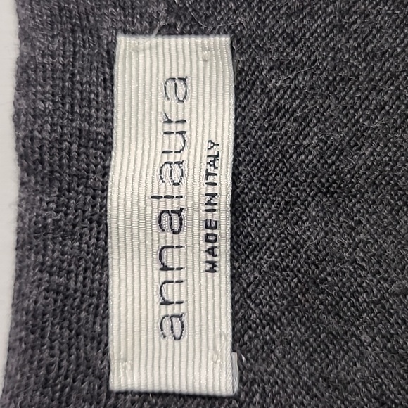 Annalaura 100% Merino Wool Cardigan Sweater Made in Italy Sz L - Picture 4 of 7